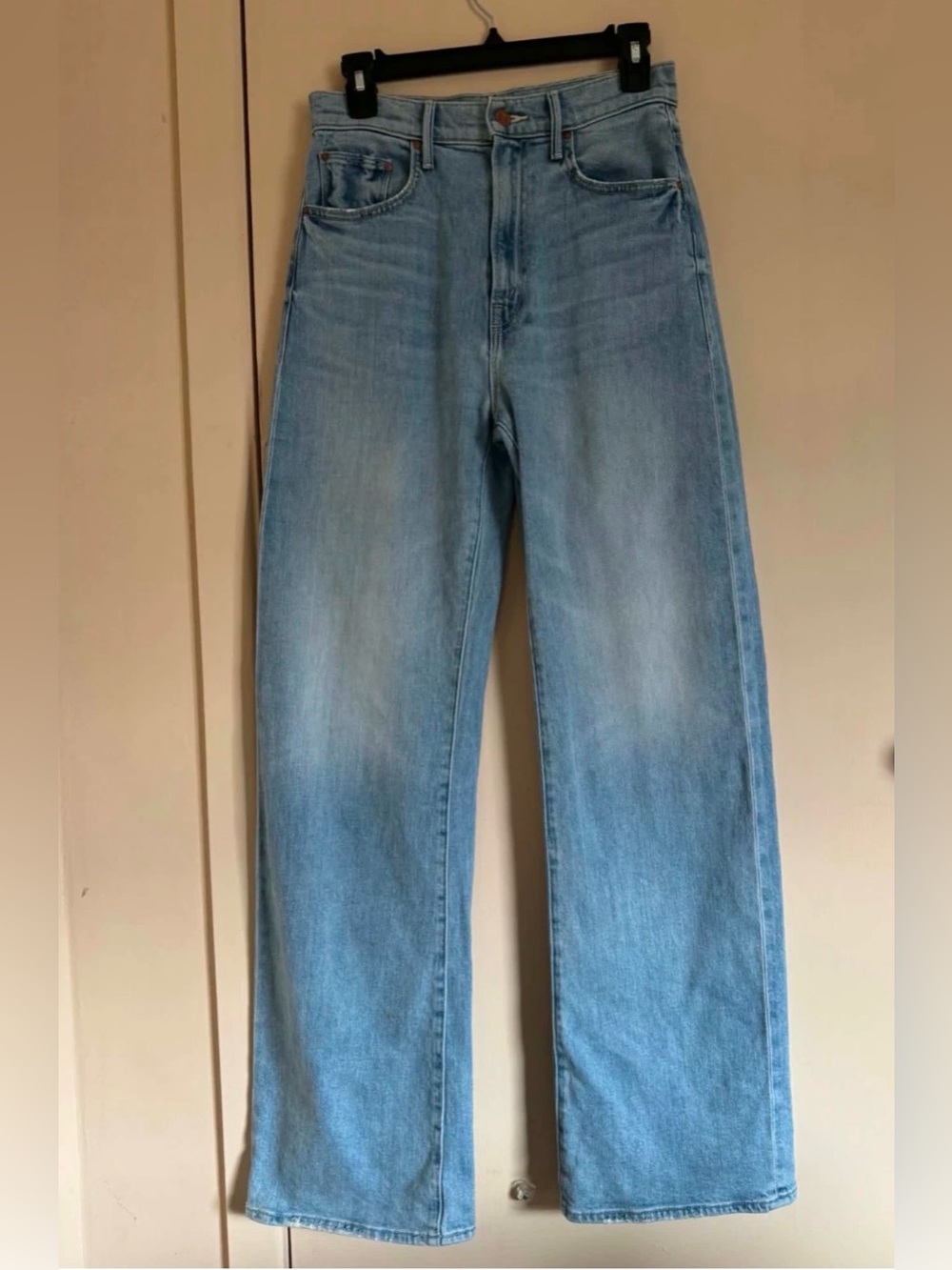 MOTHER The Lasso Sneak Straight Leg Jeans Blue Waist 27